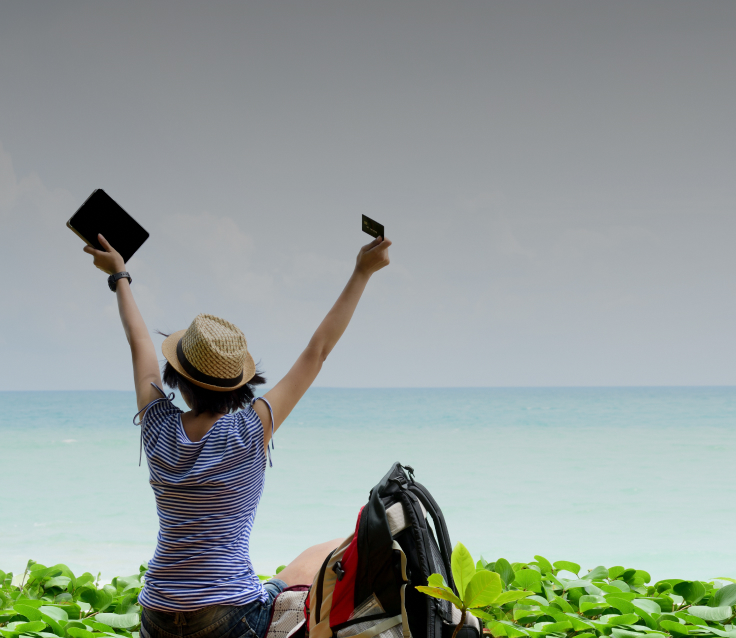 Person locating an area on a map while pointing a pen
